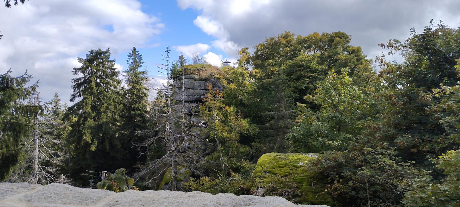 Blick zum Gipfel